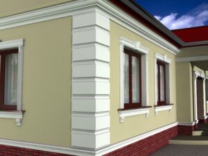 odporny na warunki atmosferyczne i mikropęknięcia. Naszą sztukaterię należy pomalować na dowolny kolor farbą elewacyjną silikonową lub akrylową.