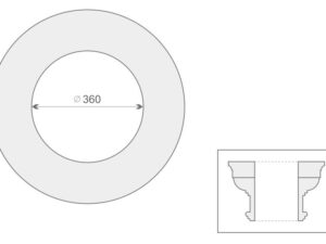 odporny na warunki atmosferyczne i mikropęknięcia. Naszą sztukaterię należy pomalować na dowolny kolor farbą elewacyjną silikonową lub akrylową.