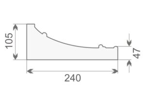 Decor System GP-2/350 Wysokość Powlekany na gładko tynkiem sztukatorskim Styropian EPS200
