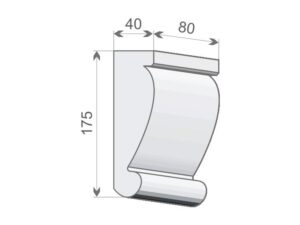 Decor System WE-2 Wysokość Powlekany tynkiem sztukatorskim Styropian EPS200