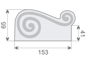 odporny na warunki atmosferyczne i mikropęknięcia. Naszą sztukaterię należy pomalować na dowolny kolor farbą elewacyjną silikonową lub akrylową.